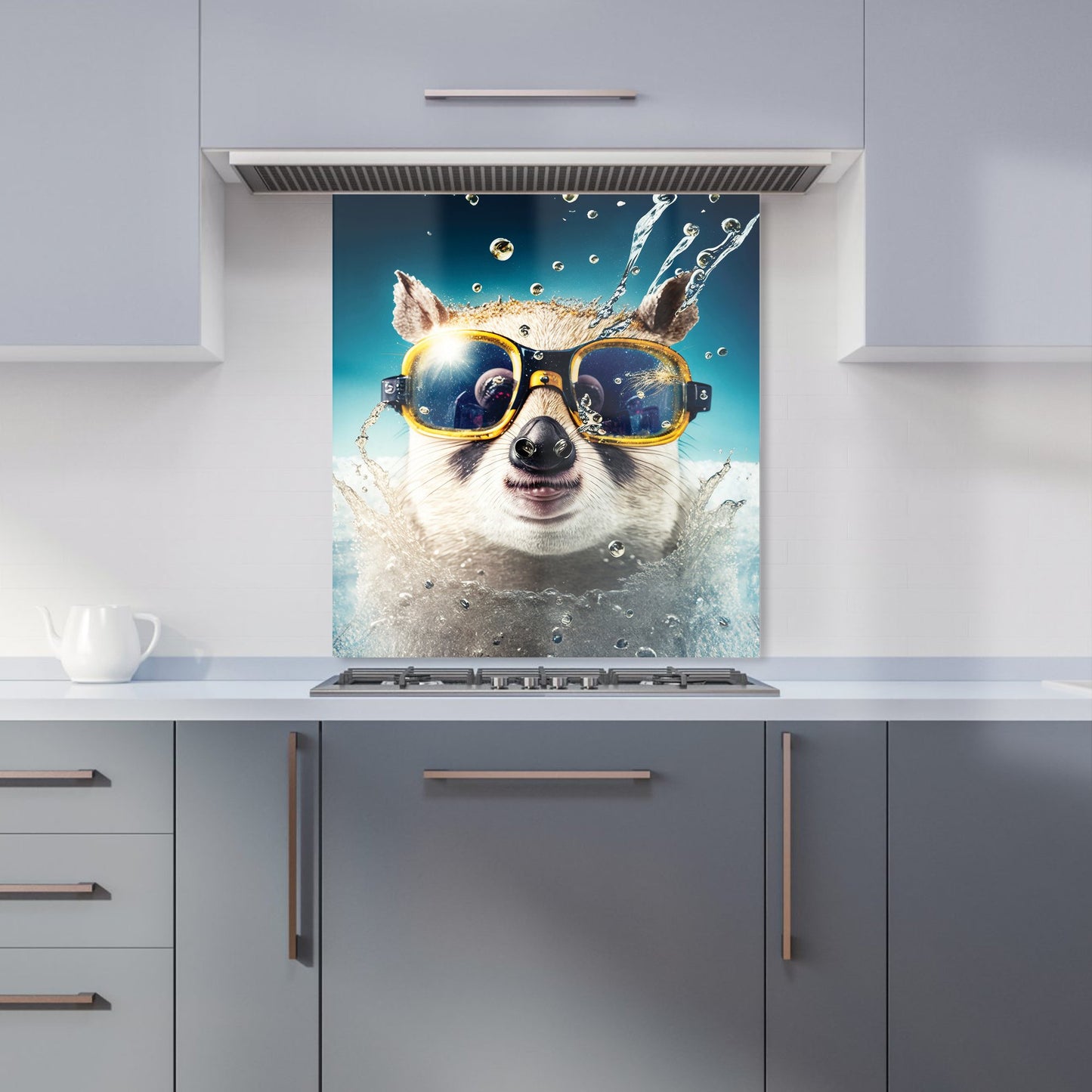 Dormouse With Glasses Splashart Kitchen Splashback