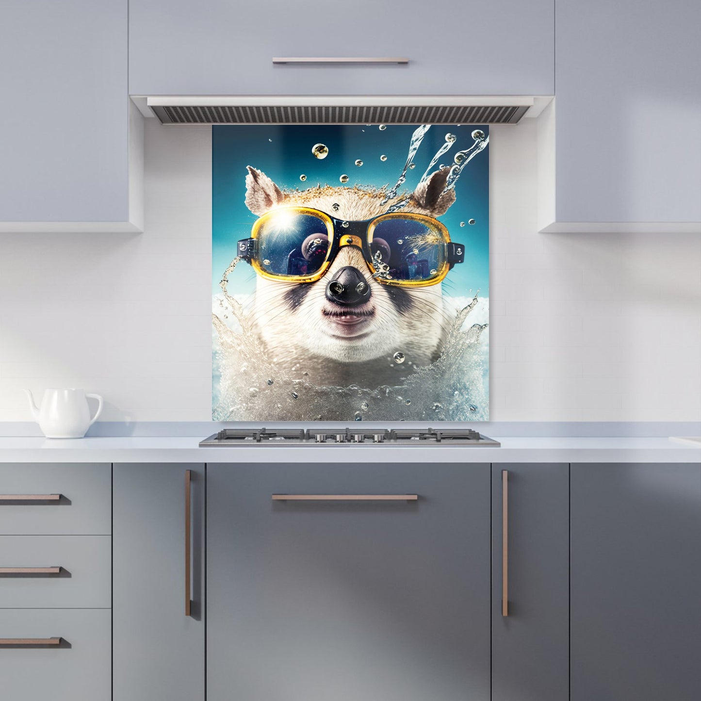 Dormouse With Glasses Splashart Kitchen Splashback