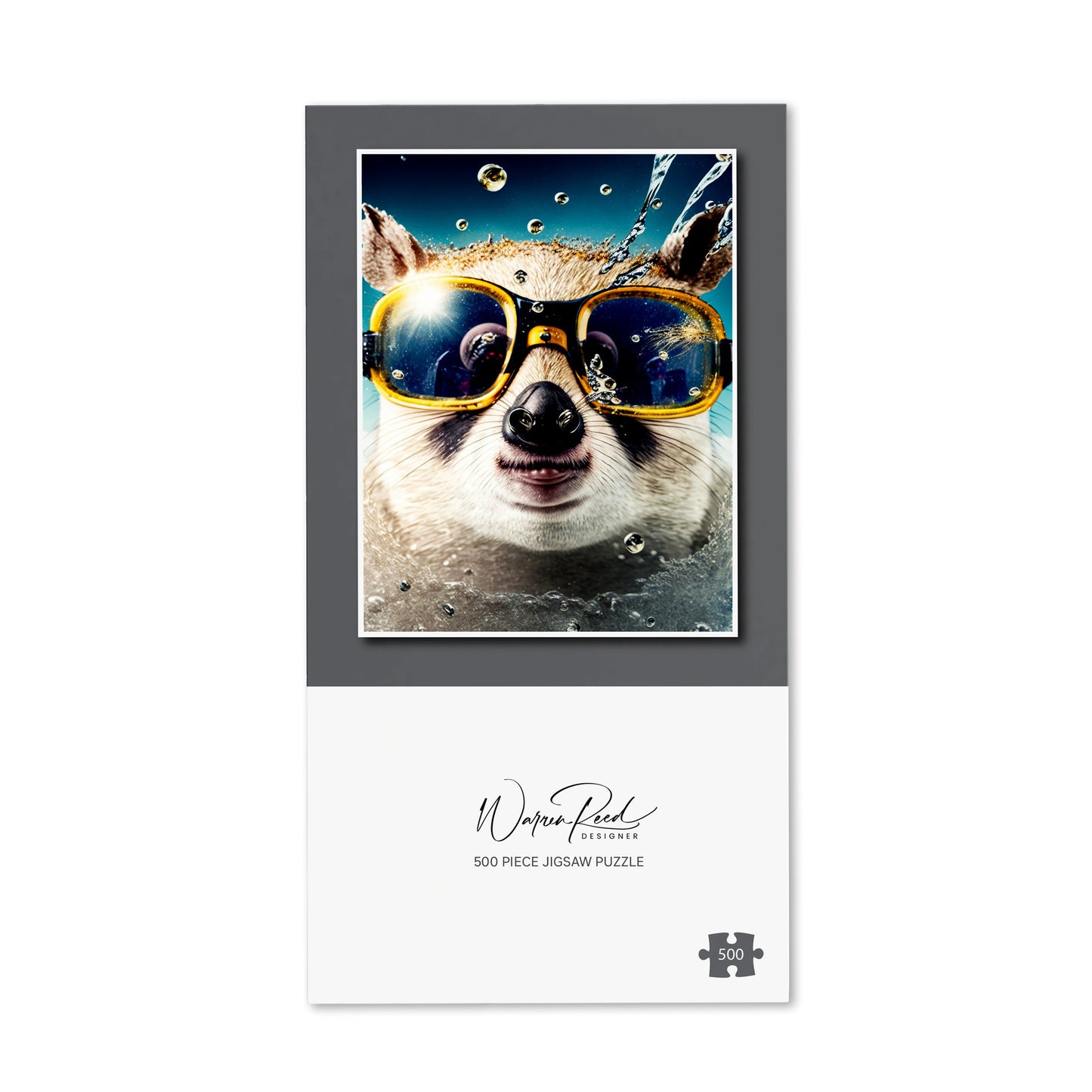 Dormouse With Glasses Splashart Jigsaw Puzzle