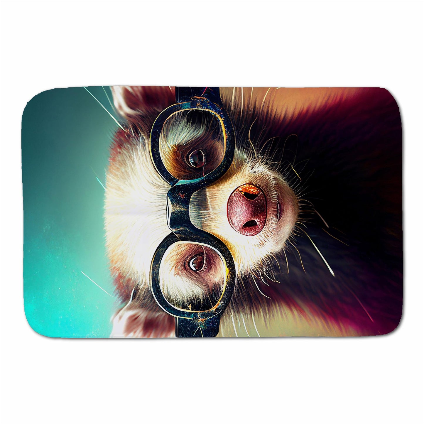 Ferret With Glasses Splashart Sherpa Blanket