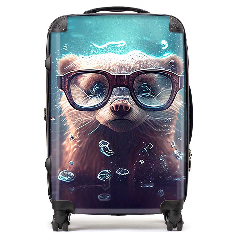 Ferret Splashart Water Suitcase