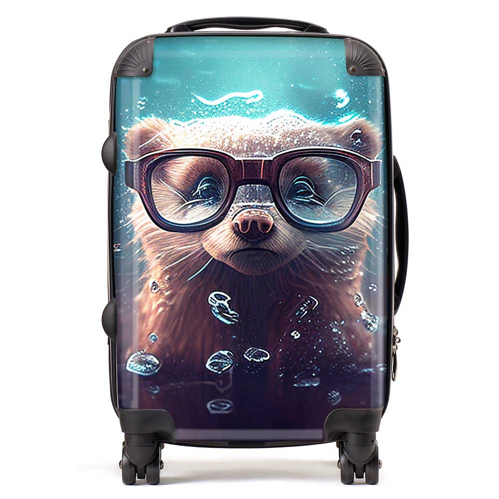 Ferret Splashart Water Suitcase