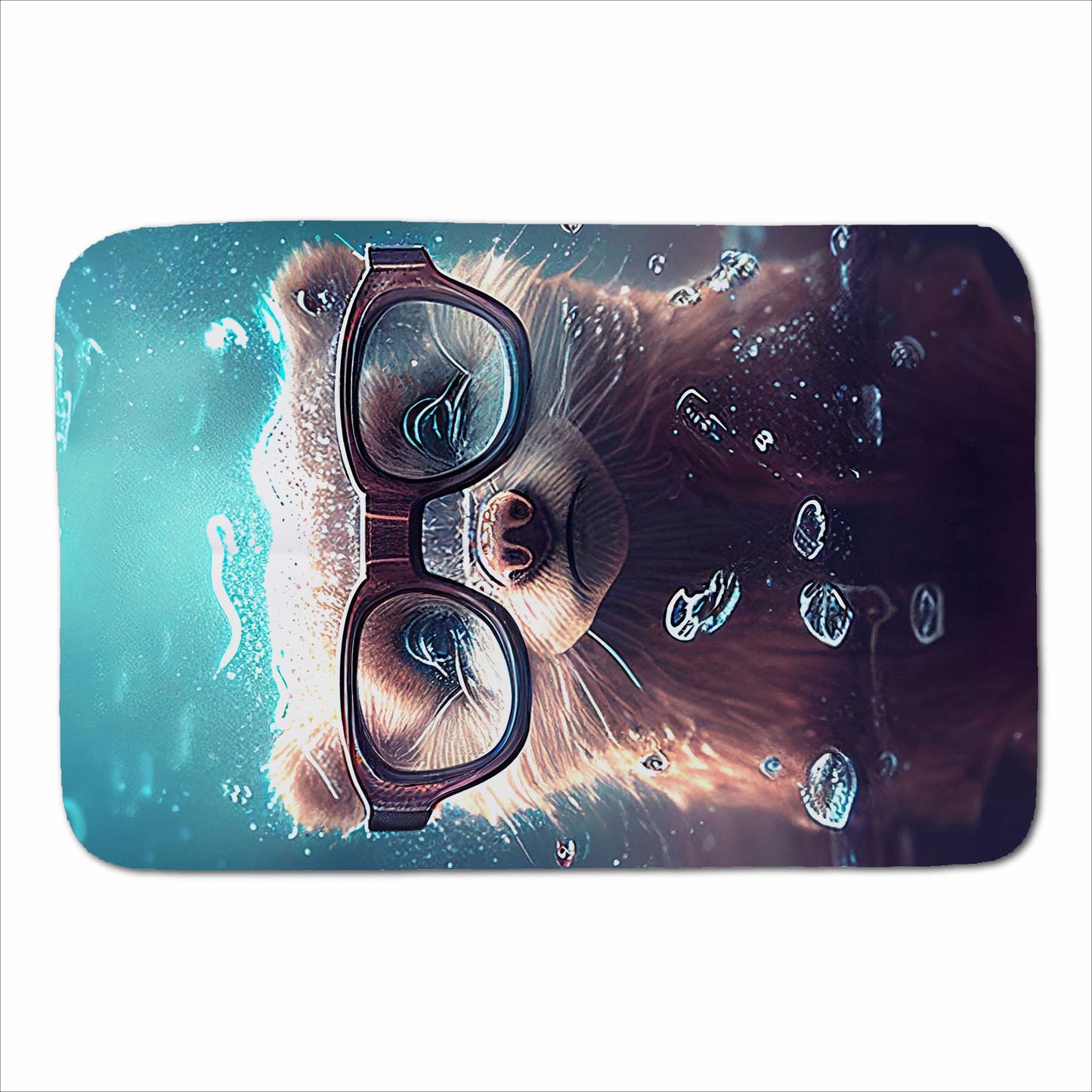 Ferret With Glasses Splashart Water Sherpa Blanket