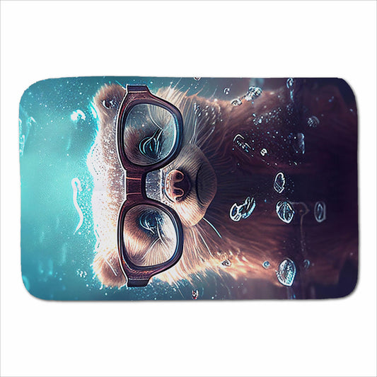 Ferret With Glasses Splashart Water Sherpa Blanket