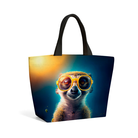 Meerkat Splashart Beach Shopper Tote Bag