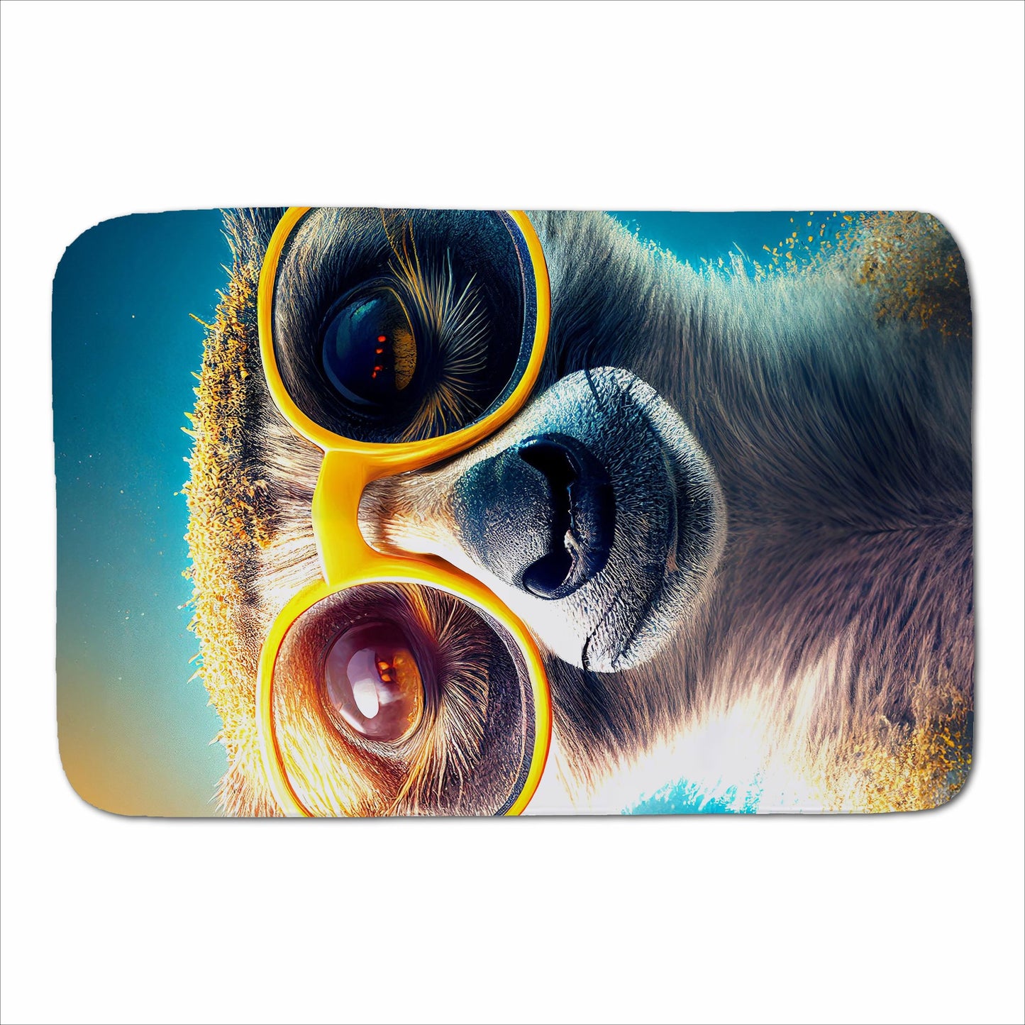 Meerkat With Glasses Splashart Sherpa Blanket