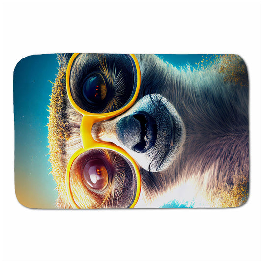 Meerkat With Glasses Splashart Sherpa Blanket
