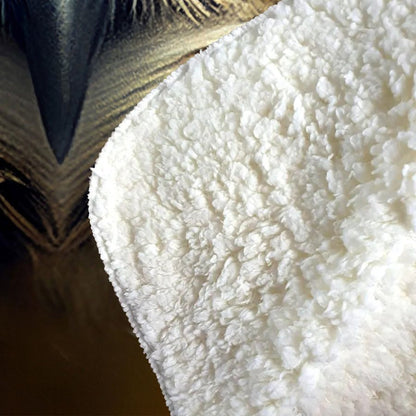 Owl With Glasses Splashart Sherpa Blanket