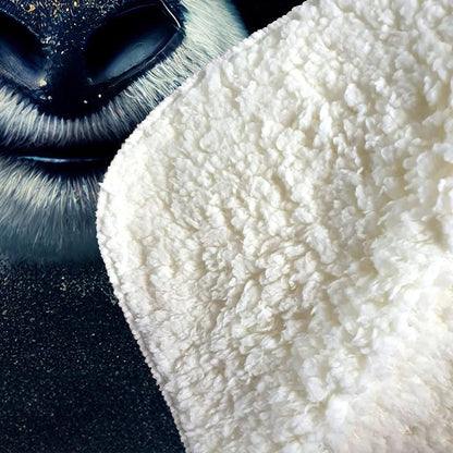 Panda With Golden Glasses Splashart Sherpa Blanket