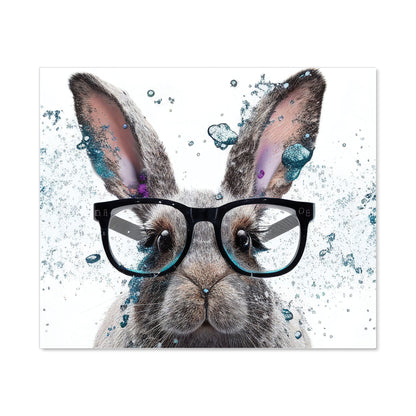 Rabbit With Glasses Splashart Kitchen Splashback