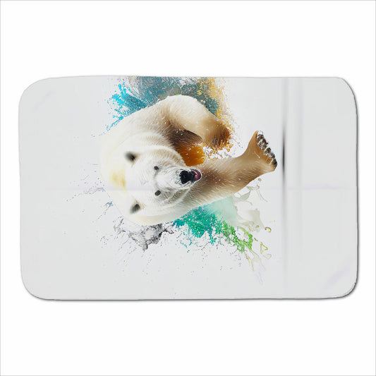 Charging Polar Bear Sherpa Blanket