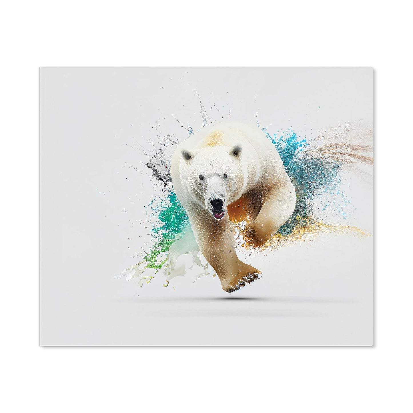 Charging Polar Bear Kitchen Splashback