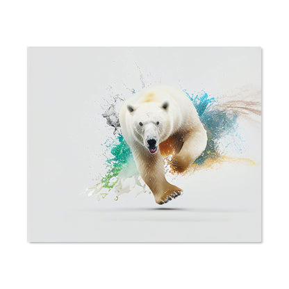 Charging Polar Bear Kitchen Splashback