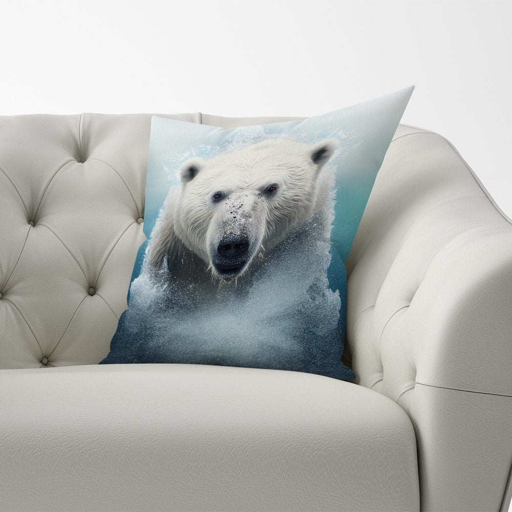 Polar Bear Splashart Cushions