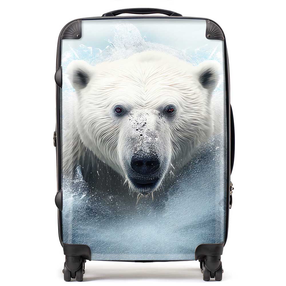Polar Bear Splashart Suitcase