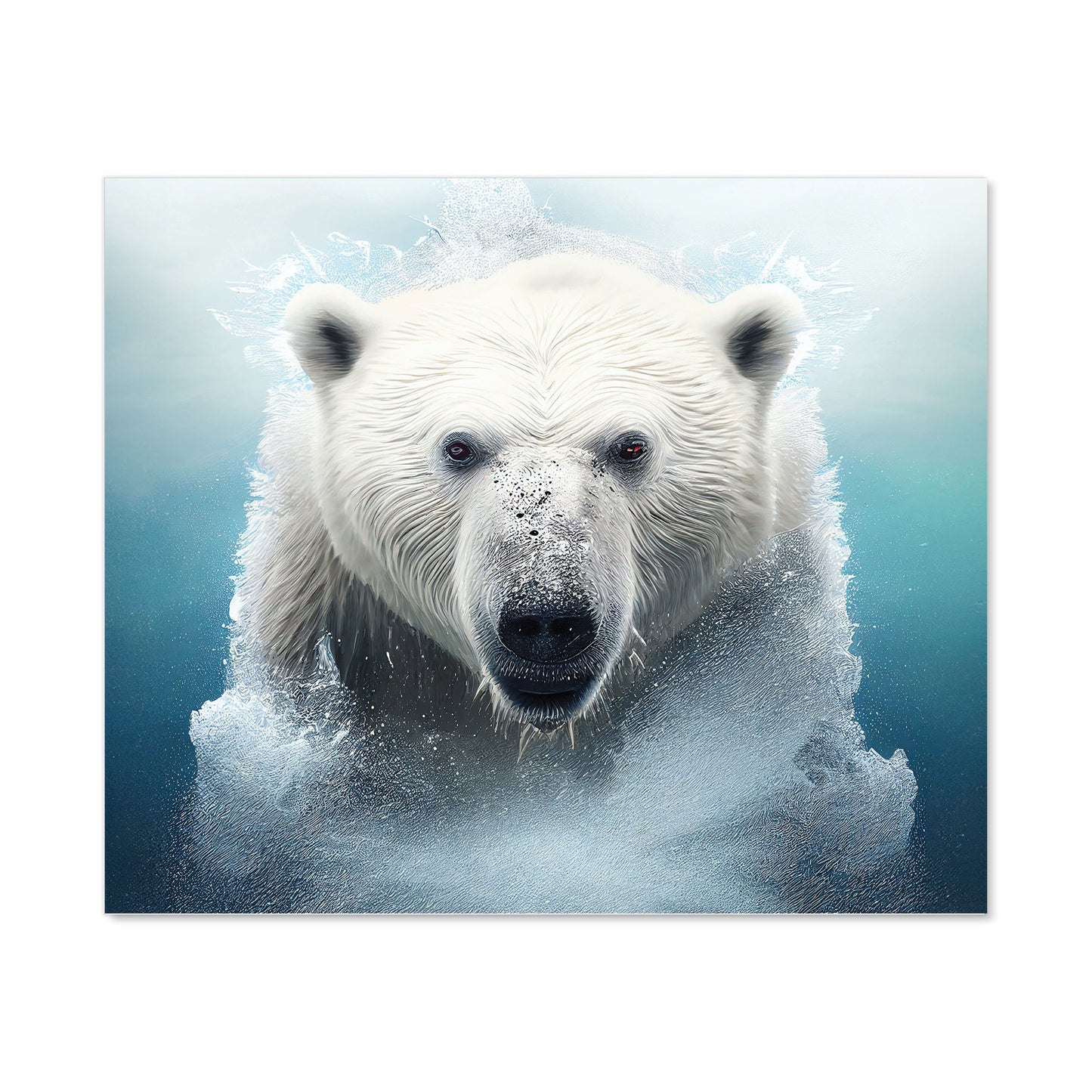 Polar Bear Splashart Kitchen Splashback