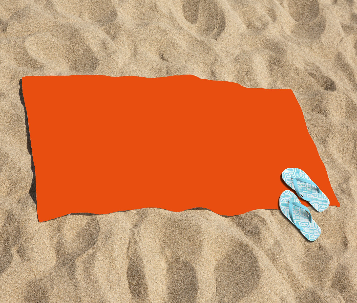Burnt Orange Beach Towel