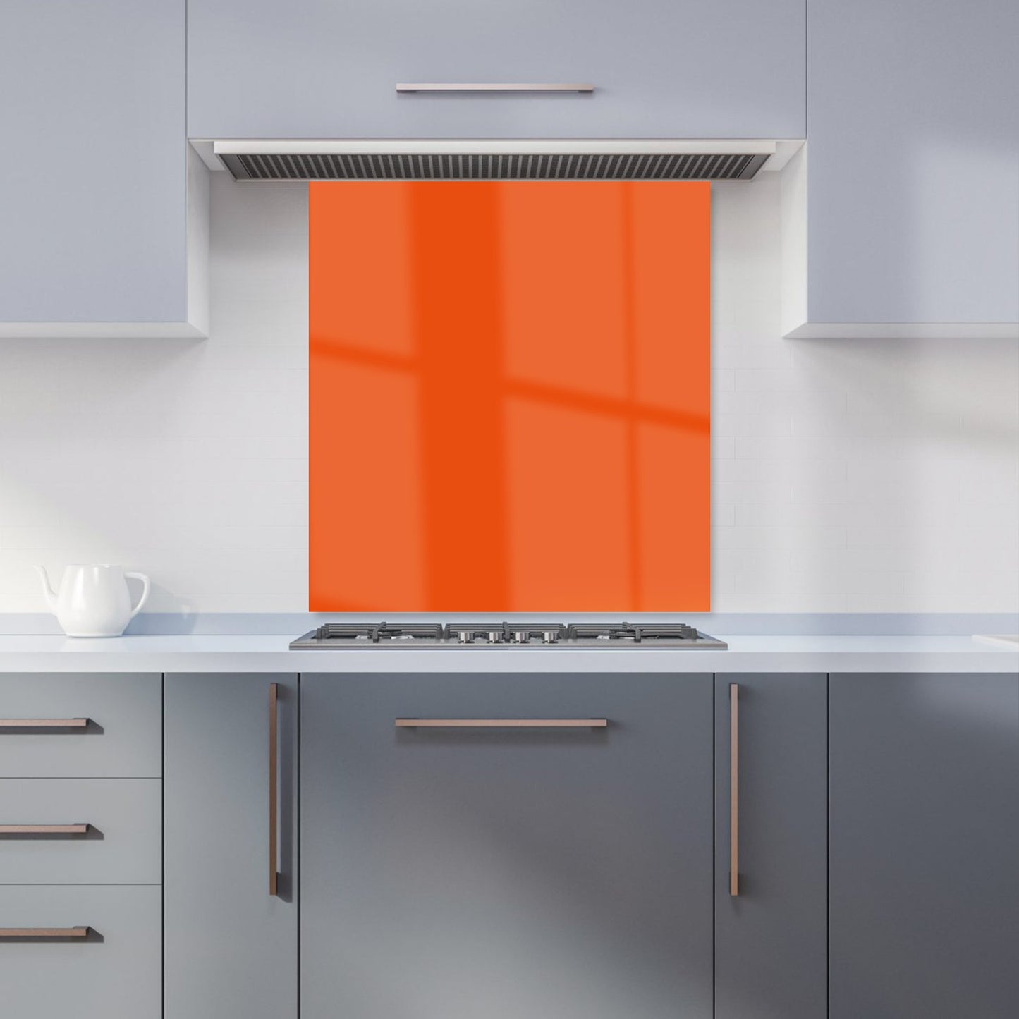 Burnt Orange Kitchen Splashback