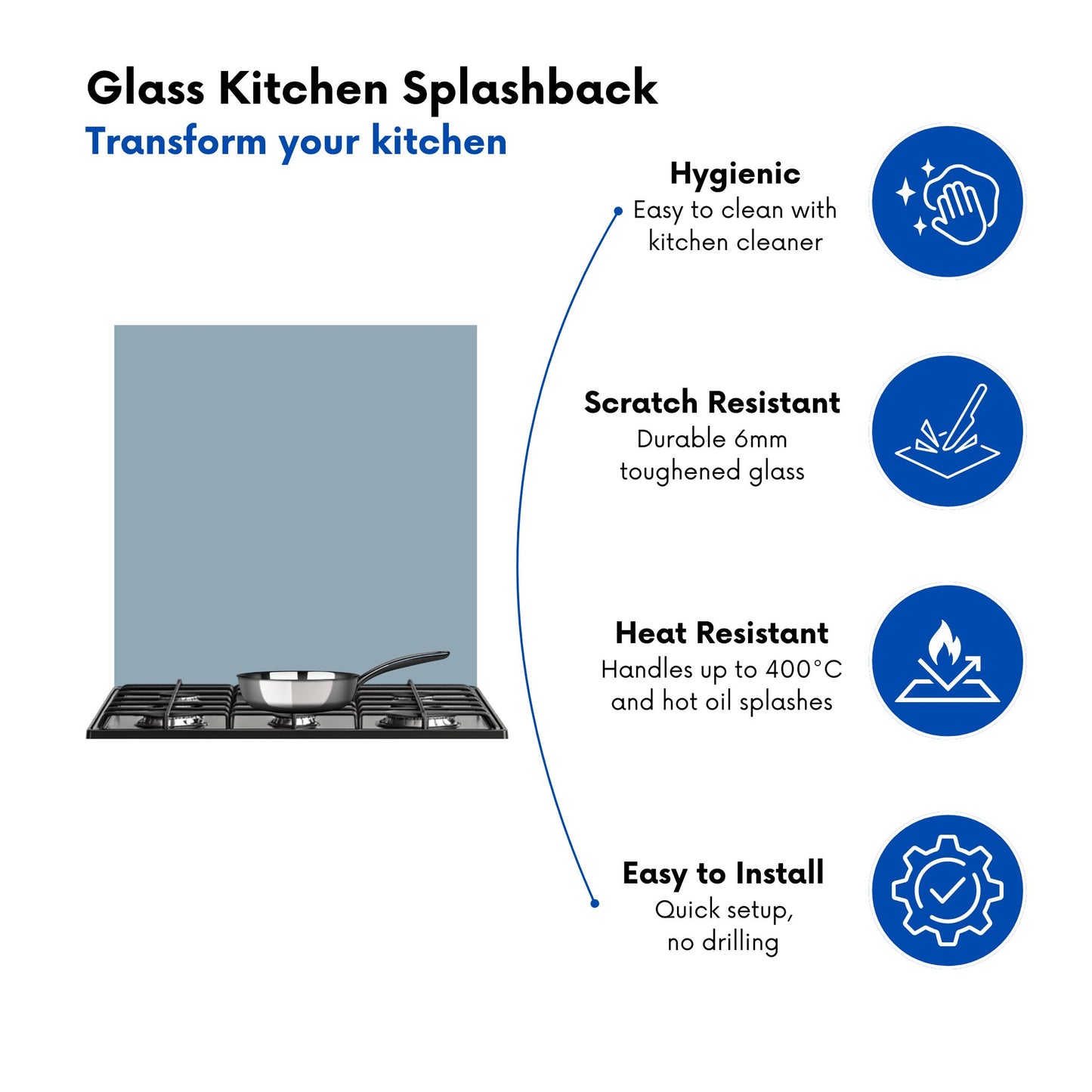 Regent Grey Kitchen Splashback