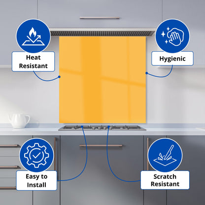 Cantaloupe Orange Kitchen Splashback