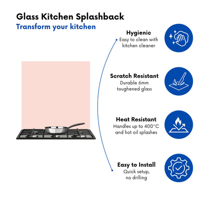 Dusty Pink Kitchen Splashback