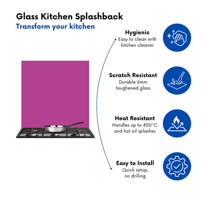 Fuchsia Plum Kitchen Splashback