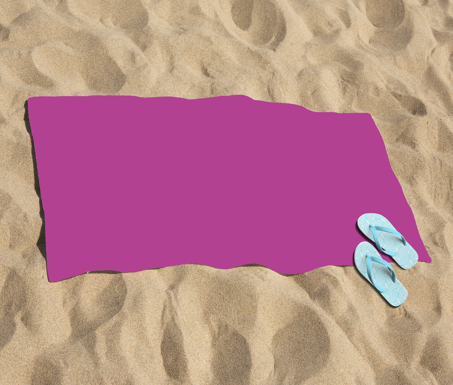 Fuchsia Plum Beach Towel