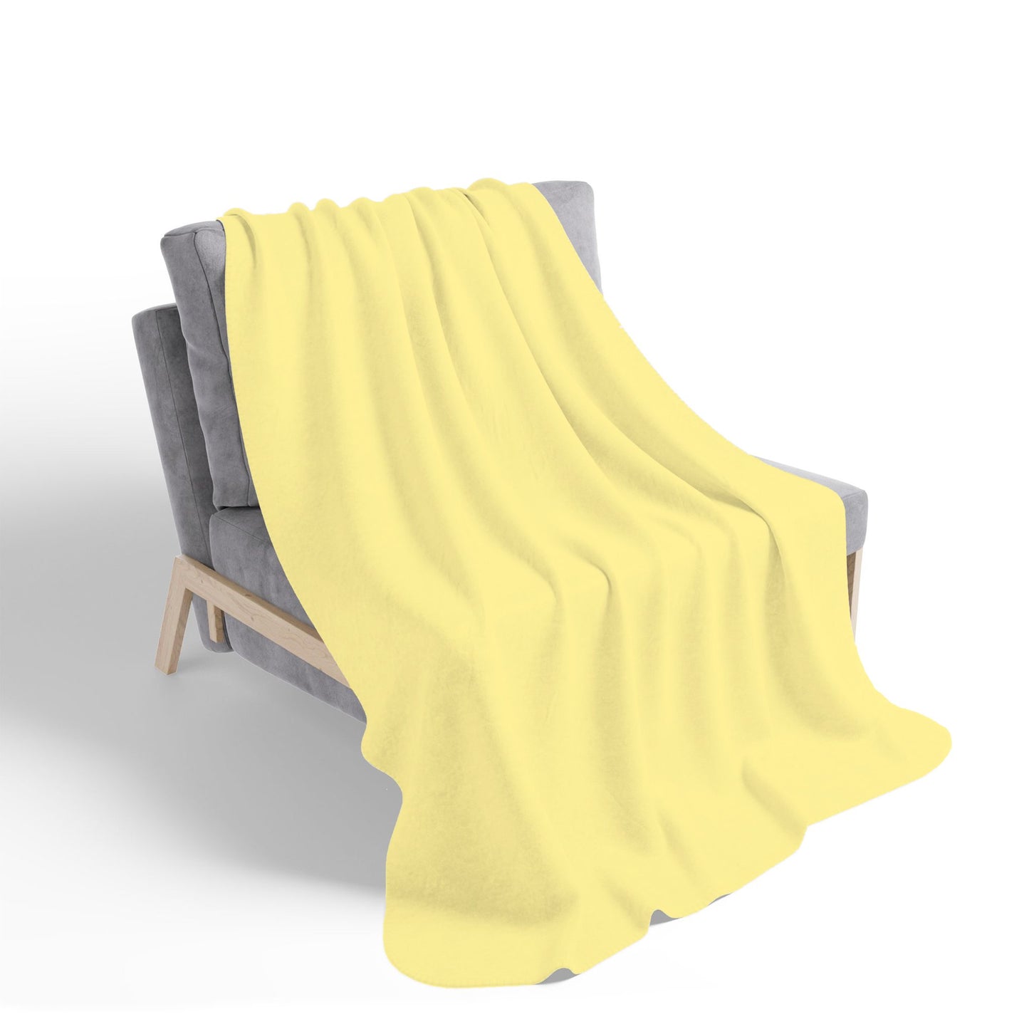 Sweetcorn Yellow Sherpa Blanket