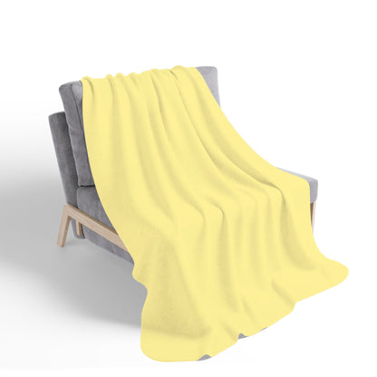 Sweetcorn Yellow Sherpa Blanket