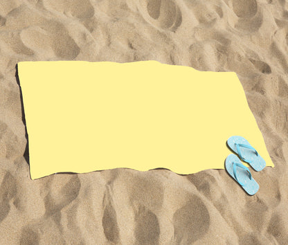 Sweetcorn Yellow Beach Towel