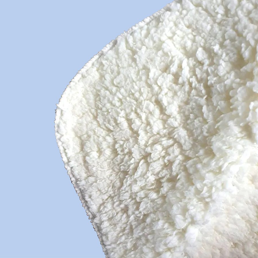 Pale Cornflour Blue Sherpa Blanket