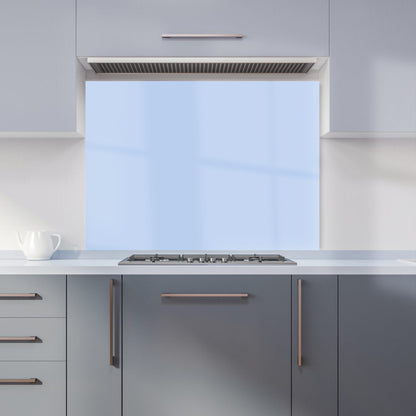 Pale Cornflour Blue Kitchen Splashback