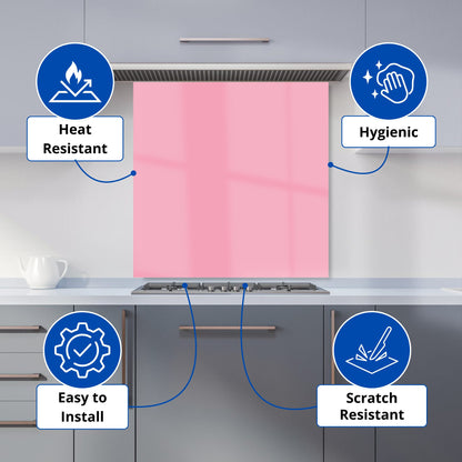 Baby Pink Kitchen Splashback