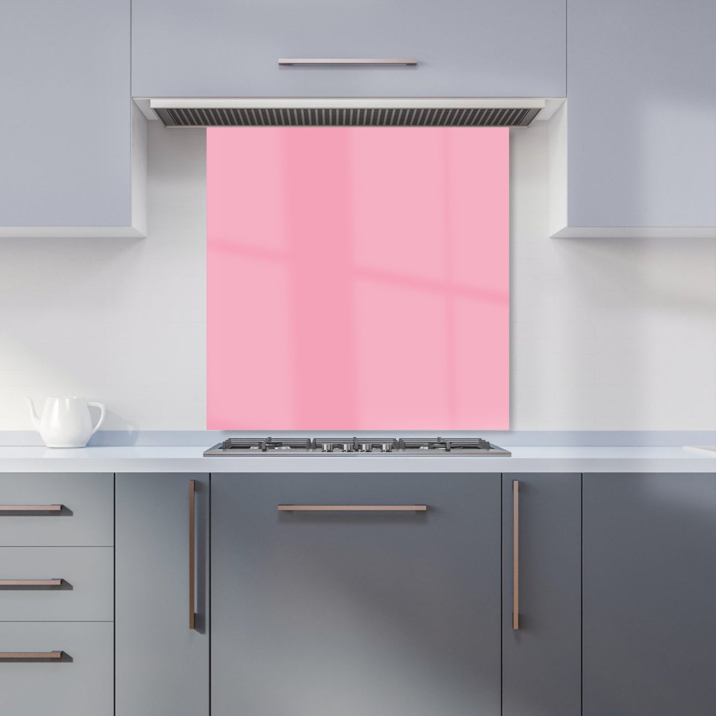 Baby Pink Kitchen Splashback