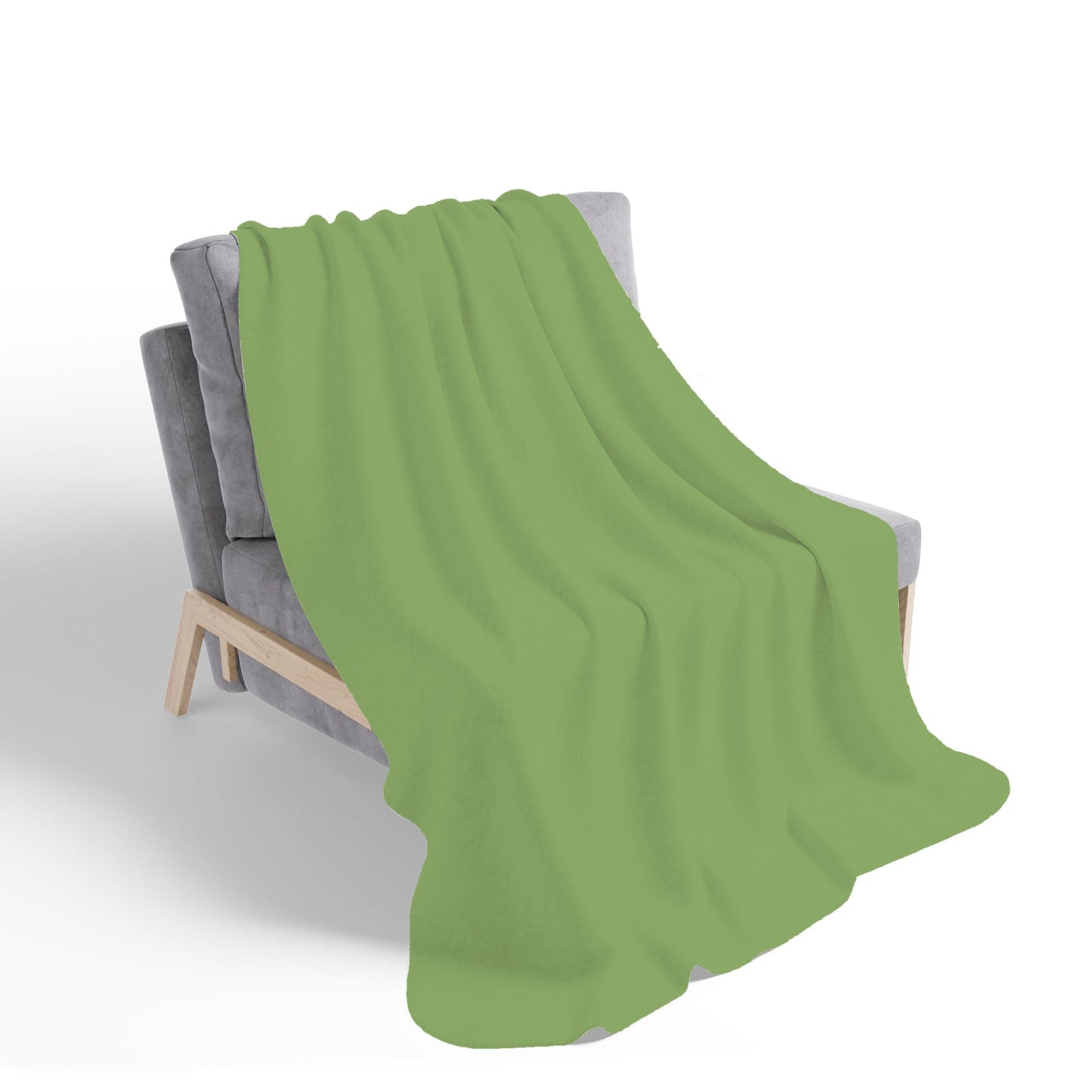 Thyme Green Sherpa Blanket