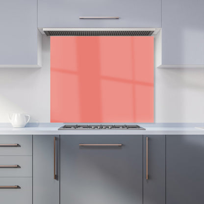 Coral Pink Kitchen Splashback