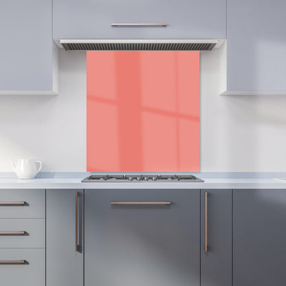 Coral Pink Kitchen Splashback