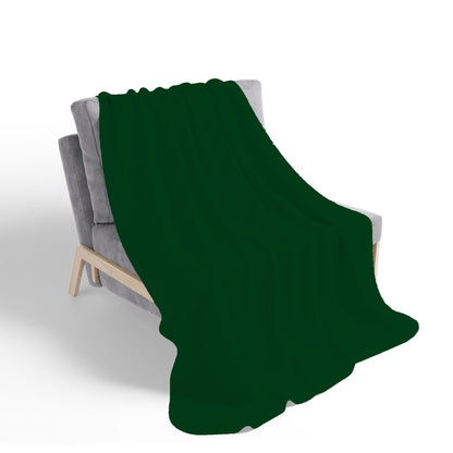 Jungle Green Sherpa Blanket