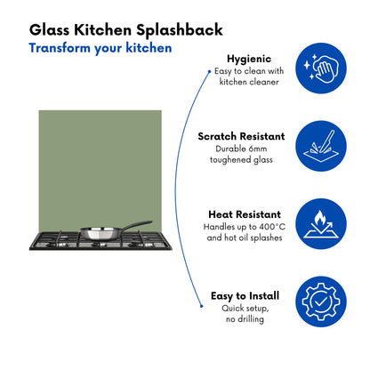 Sage Green Kitchen Splashback