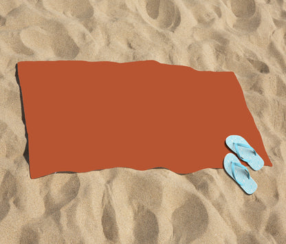 Rusty Orange Beach Towel