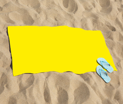 Sunshine Yellow Beach Towel