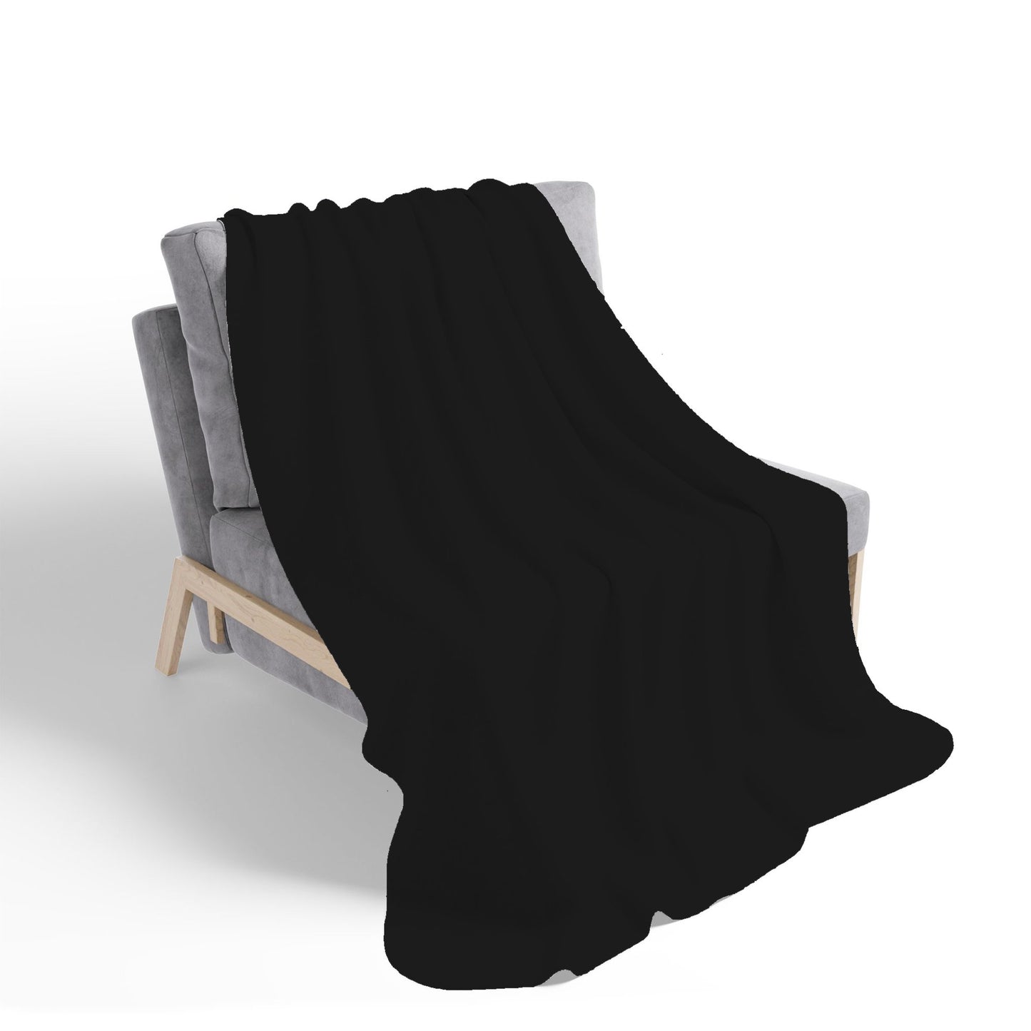 Midnight Black Sherpa Blanket