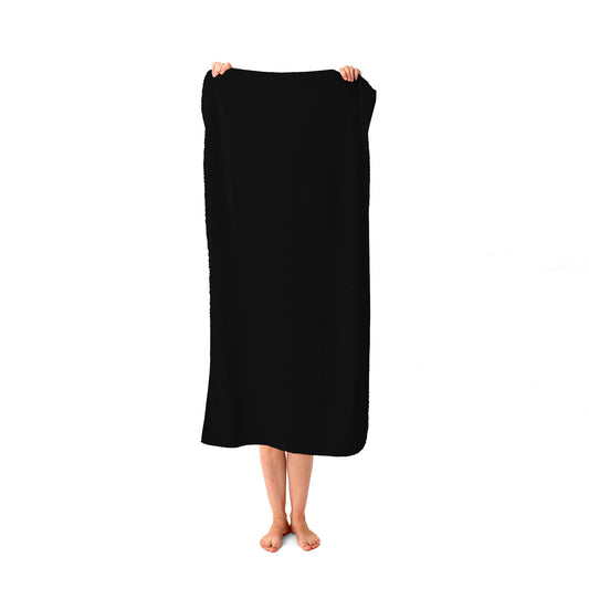 Midnight Black Beach Towel