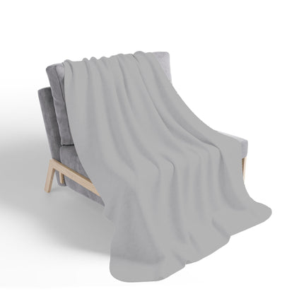 Dusty Grey Sherpa Blanket