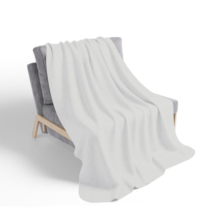 Pastel Grey Sherpa Blanket