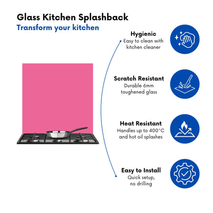 Hot Pink Kitchen Splashback