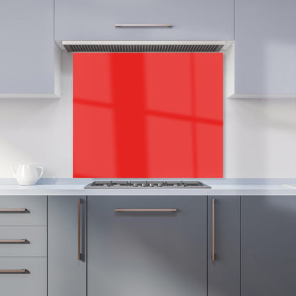 Fire Engine Red Kitchen Splashback