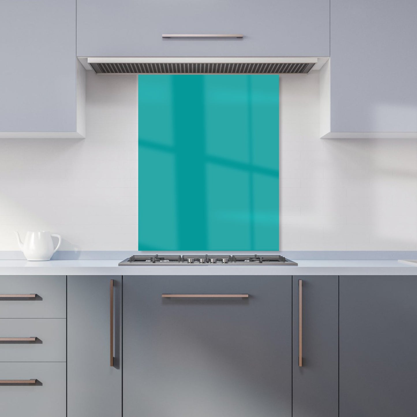 Teal Blue Kitchen Splashback