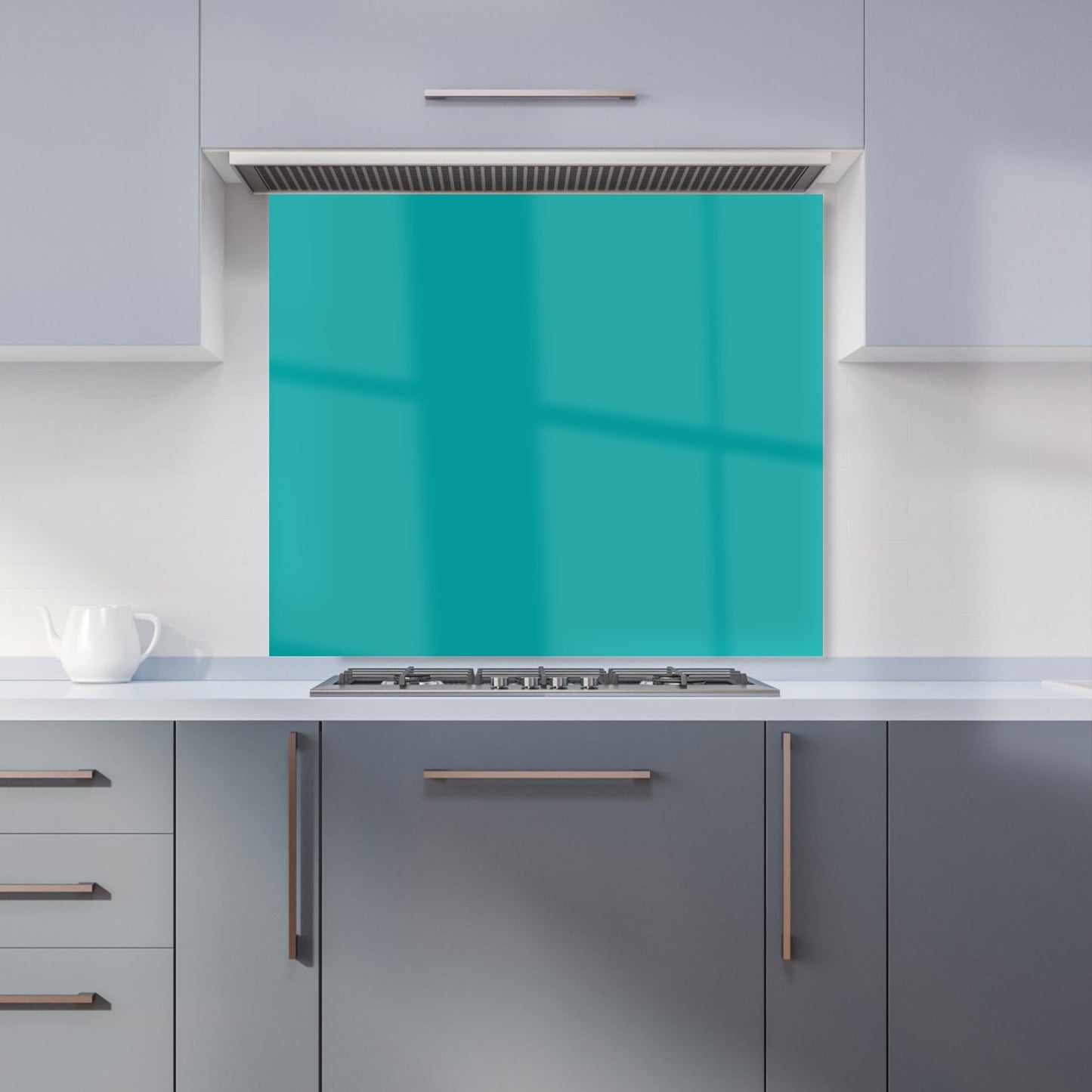 Teal Blue Kitchen Splashback