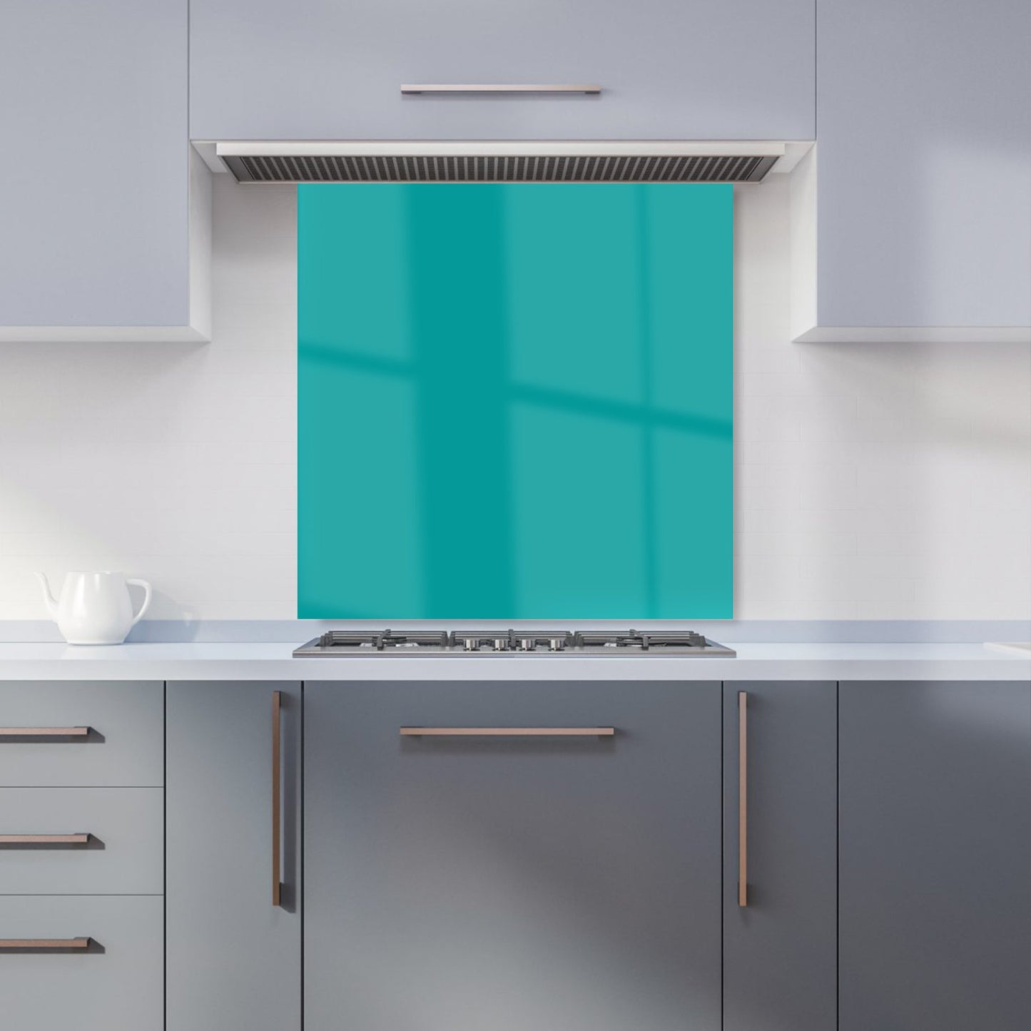 Teal Blue Kitchen Splashback